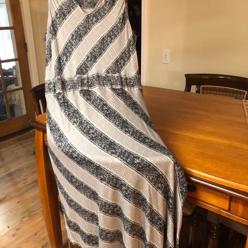 Studio Maxi Dress…Used…Gray and Navy